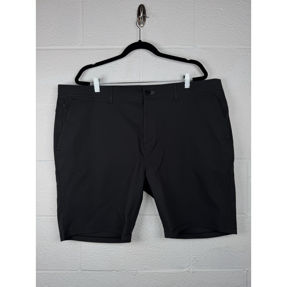 Public Rec Mens 44 Black Performance Shorts Stretch Golf Casual Tailored Fit